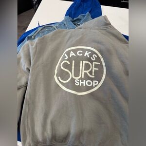 Jacks Surf Shop Heavyweight Gray Hoodie